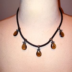 Ross Simon Genuine Smoky Topaz Choker